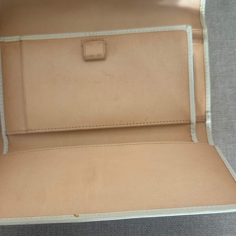 Coach Blue Signature Clutch with Ivory Trim - Picture 6 of 11